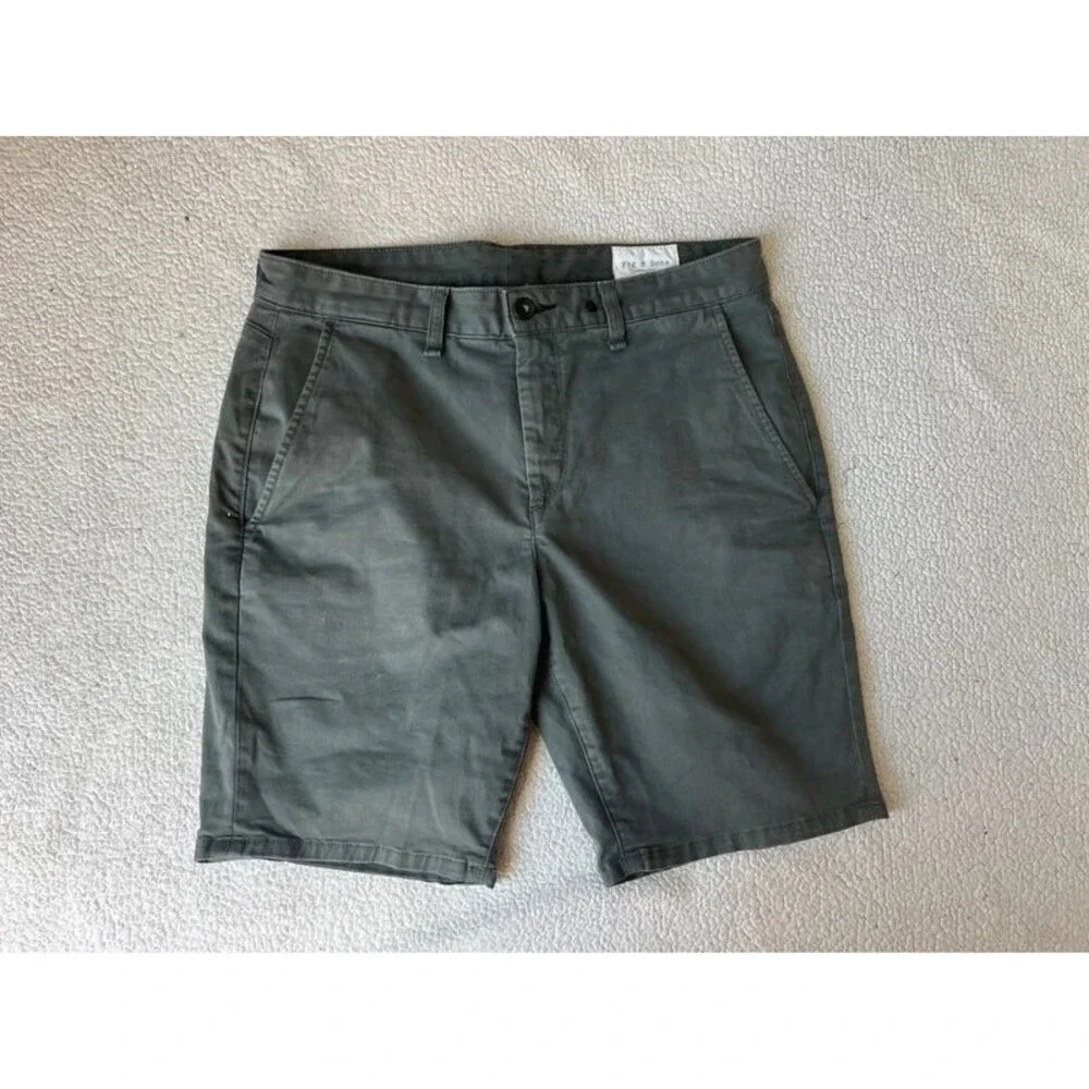 Rag & Bone Green Chino Shorts Mens 30